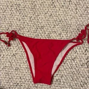 Red swim bottoms